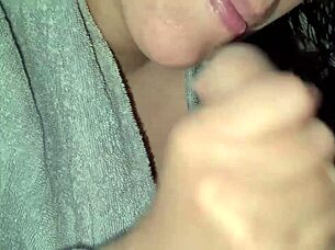 Cheating Young 18+ Wife Gets Horny Milking Her Huge Natural Tits And Uses Milk As Lube For Creampie Fuck