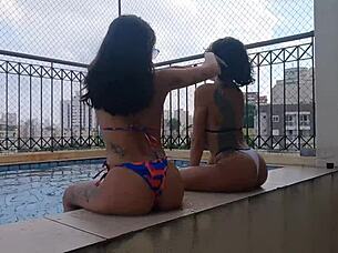 Who Knew Homemade Brazilian Brunettes Could Dominate with Lesbian Handjobs and No Men Needed?