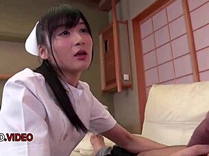 Why does naughty asian nurse chie aoi crave passionate blowjobs with patients?