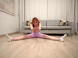 Why settle for one when two studs can fuck this redhead sporty bitch together?