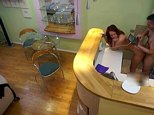 I feel so naughty as young redhead bitch gets fucked by older man - candy red