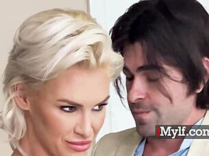 Feeling so aroused remaking this hot MILF graduate parody scene passionately