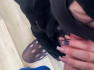 Latina MILF compiles fetish blowjob shorts as big ass cum slut