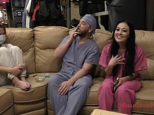 What Happens When Nurse Blaire Celeste Becomes Human Guinea Pig in Hospital Fetish Scene?