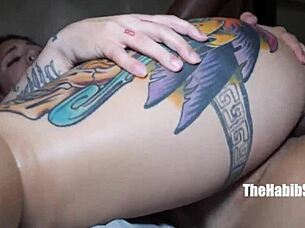 Santana Red Big Booty Mexican Rides Massive Black Cock From Cameron Cox