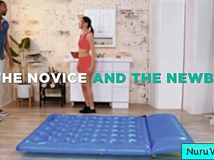 Sexy Hot Teen Masseuse with Nice Booty and Perfect Boobs Gives Wet Slippery Sex Massage