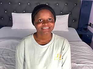 Oh man, check out this casting session with beautiful ebony Elizabeth getting wild!