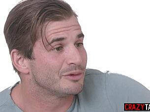 Blonde teen 18+ gets fucked by lucky husband as milf masturbates nearby.