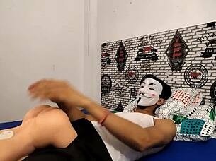 Big Cock Orgasms Intensely With Muscular Canadian Sex Doll