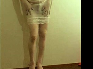 Hey, check me out in white nylon panty and highheels?