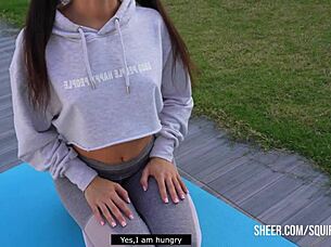 Cheating wife gets huge squirt from friend in homemade session with dirty talk