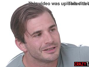 Blonde teen 18+ gets fucked by lucky husband as milf masturbates nearby.