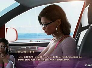 cheating married woman indulges in creampie sex with her big cock student while husband chats on phone during college tease