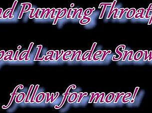 Oh yes, let me milk your cock and use my hair to fuck my throat deep!