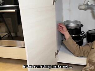 Big Dick Plumber Banging Sexy Latina Milf in Missionary and Doggystyle