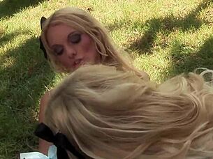 outdoor lesbian action with skirts up