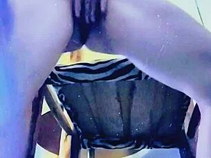 Texas couple enjoys high chair shaved pussy fuck