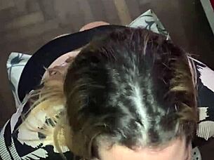 blonde latina amateur craves sucking cock until cumshot covers her in homemade session