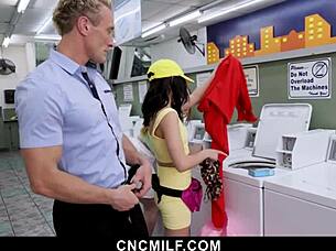 Employee Fucks Owner Anytime At Freeuse Laundromat Cncmilf