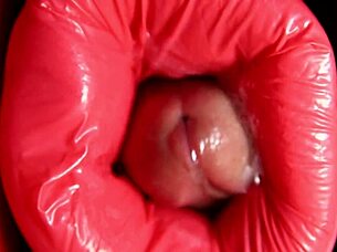 I feel so thrilled riding this dinosaur toy deep in my ass, moaning wildly.