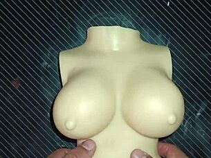 i uh dolly asks for double penetration in tight ass and i cum on her tits oops