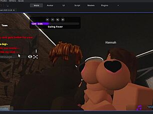 someone enjoys a wild encounter with this gringa in roblox adventures
