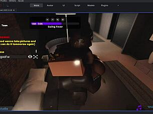 someone enjoys a wild encounter with this gringa in roblox adventures