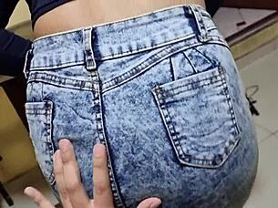 why not join this fake influencer winning a challenge with sexy redhead babe for rough cowgirl riding and big ass destruction in cheap hotel?