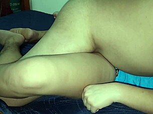 this cute latina teen fantasy gets wet pussy creampie from homemade fucking with moans in pov 😍💦