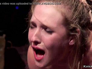 Bound Slaves Fuck Roughly In Bondage At Wild BDSM Party With Gagging