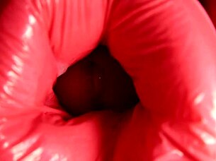 I feel so thrilled riding this dinosaur toy deep in my ass, moaning wildly.