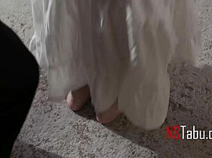 Teen dresses up as little sex demon for intense hardcore monster fucking with costumes