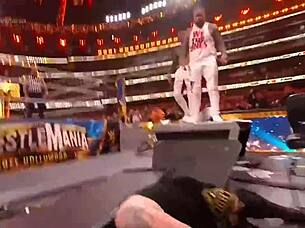 hey kevin owens and sami zayn battle the usos at wrestlemania 39