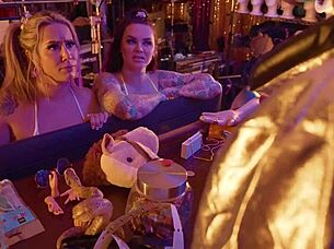 freaky arcade adventure unfolds with misty meaner and jordan sky in action