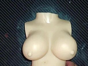 i uh dolly asks for double penetration in tight ass and i cum on her tits oops