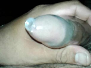Small Cock in Condom Solo