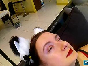 Hey, redhead Violet Spice is back for more intense action