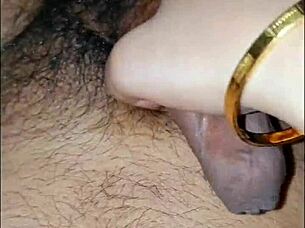 priya teases by rubbing that cock until cum flows in slow motion homemade intimacy