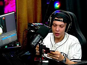 bi mejia colocou os peitos pra fora e pediu pro ruan apertar eles bem gostoso ela ficou molhada e gemendo de tesão pópum no barraco