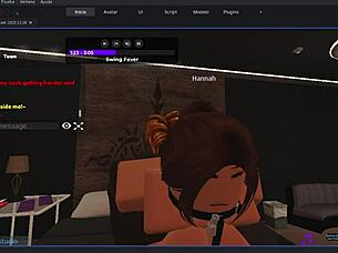 someone enjoys a wild encounter with this gringa in roblox adventures