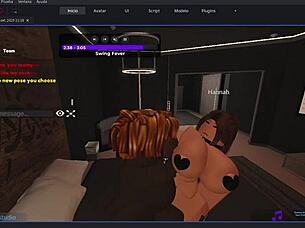 someone enjoys a wild encounter with this gringa in roblox adventures