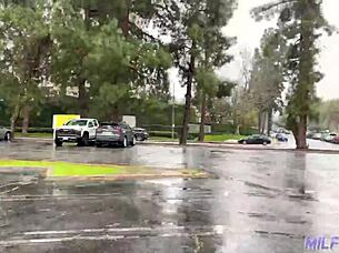 In this steamy encounter, a busty blonde milf gets picked up for deepthroat action and intense big cock pounding. She ends up with clothes ripped and facial cumshot in hardcore style.