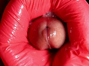 I feel so thrilled riding this dinosaur toy deep in my ass, moaning wildly.