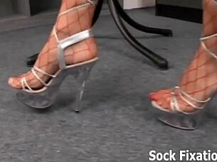 Rip open my fishnets and slide your cock deep into my wet pussy now