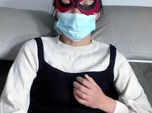 Check out this big-tit milf in transparent stockings tempting you wildly! 🔥😍