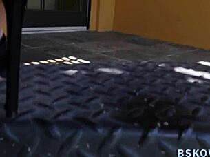 blonde takes that long shlong deep in her pussy