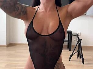 i crave the sultry thrill of anal sex in my black bodysuit