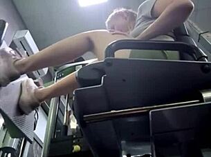 Why Does This Extreme Squirting Teen Get So Wet In The Gym?