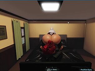 milf and young guy fuck during spiderman movie