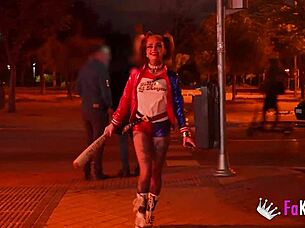 Lady Medusa is the nasty Harley Quinn seeking a big cock